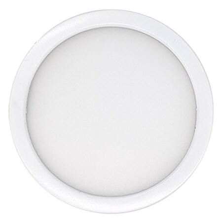 Bulbrite 5" Round 10.3-W 3000K LED Flush Mount Light, 850 Lumens, White Finish 773600