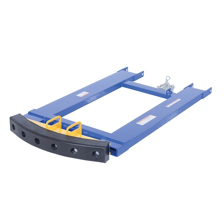 Vestil Steel Fork Truck Hook Base 44 In. Length, Blue/Yellow HOOK-BASE-44-RPB-2