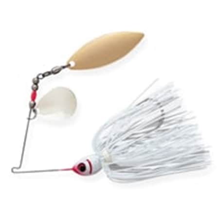 Pradco Lures Booyah Tandem Spinner bait, 0.38 oz. - Snow White BYBT38-615