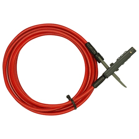 Doublelock OTTER 6, Integrated Combination Deterrence Cable Lock, 10 ft. x 6 mm Steel with Vinyl 834-310A