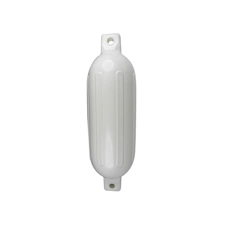 Seachoice 4-1/2 In. x 16 In. White Twin Eye Boat Fender 79001