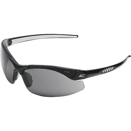 Edge Eyewear Safety Glasses, Anti-Scratch, Smoke Lens, Black Frame DZ116-G2/DZ116