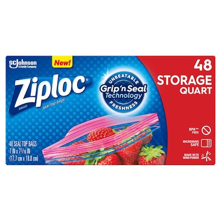 Cascades Pro Ziploc Storage Bag 1 Quart Value Pack 351317