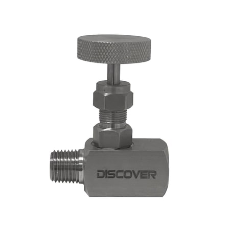Discover 1/4 in. MxF Stainless Steel Mini-Needle Valve 101058