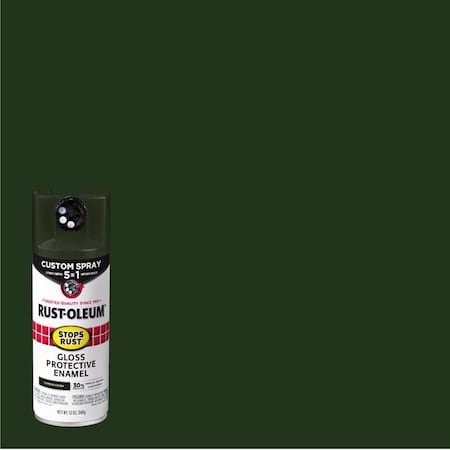 Rust-Oleum Stops Rust Gloss Cypress Green Protective Enamel Spray Paint 12 oz 393371