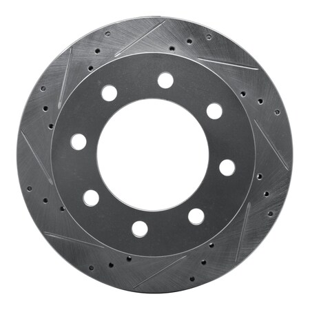 Dfc Premium Silver Drilled & Slotted Brake Rotor, Disc Brake Rotor, 631-40088L