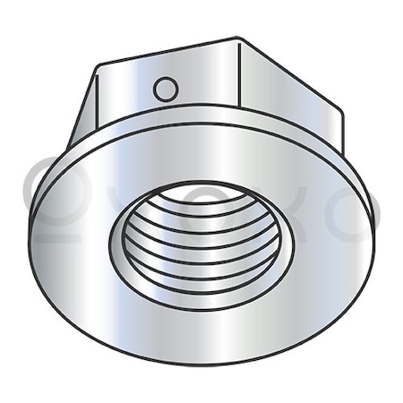 Oxoxo 3/8-16 Non Serrated Regular Flange Center Locknut Grade F Zinc, 1500PK 522329
