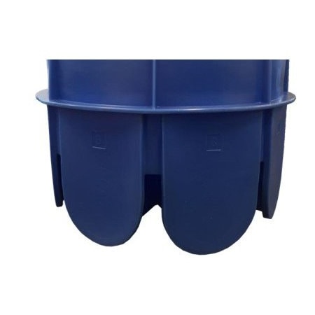 Fibertech Plastics Rhino Manhole Large Sanitary Base 30, Fibertech Blue RH.LSB30-FB.48