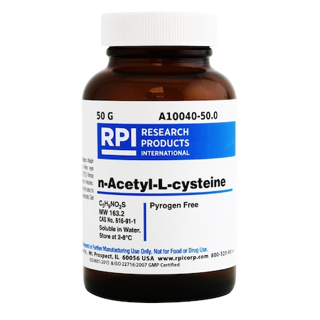 Rpi n-Acetyl-L-cysteine, 50 Grams A10040-50.0