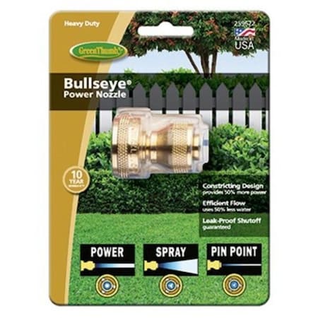 Gan Eden 0.75 in. Brass Industrial Grade Power Water Nozzle GA3864768