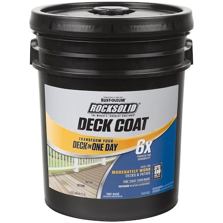 Rust-Oleum Deck Coat Resurfacer, Liquid, 5 gal 300123