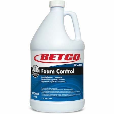 Betco FiberPro Foam Control Liquid Defoamer, 1 gal Bottle, 4PK 4030400