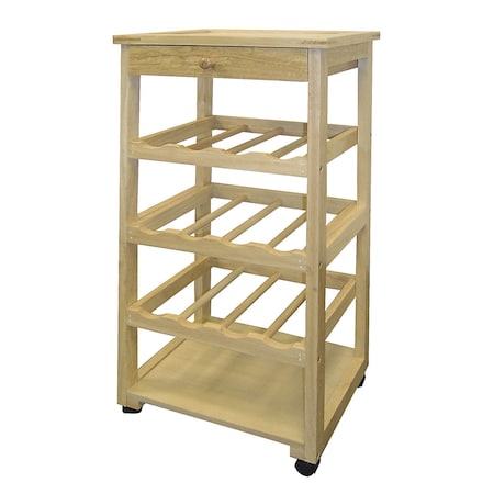Homeroots 12" Brown Oak Wood and Particle Board Desk Organizer 469246