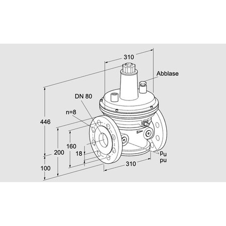 Honeywell Kromschroder REG, RELF, AND CIRC PRESS CTL, VAR 80F05 1 KS86054060