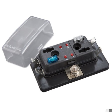 Optifuse Fuse Block for Mini Blade - LED, 4P BLM-I-304