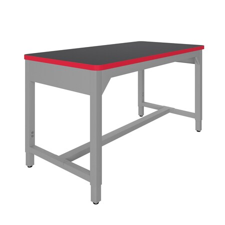 Diversified Spaces Lab Workbench, Top 60"x30" Charcoal/Red AMS6030LCRS