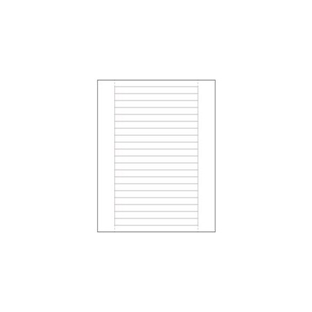 Bubblefast 1/2 x 6'' Plastic Label Holder Insert Cards BFLH240