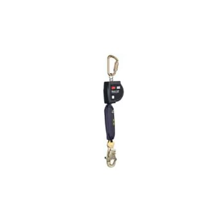 3M Dbi-Sala Nano-Lok Self Retracting Lifeline, 9.0 ft Length, Carabiner, Steel, 1 Leg(s), 420 lb Weight Capacity 3100607