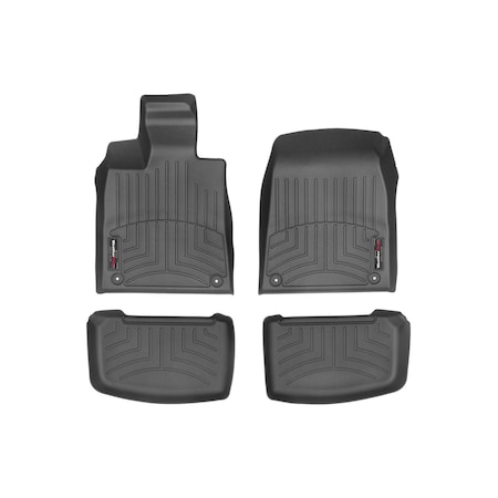 Weathertech Black, Front and Rear Floorliners 441611-1-2