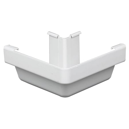 Euramax Amerimax Stair Post, 5 in Gutter, Vinyl, White M0503