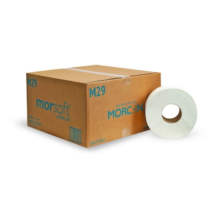 Integrated Bagging Systems 9" Jumbo Roll Bath Tissue White 2-Ply 3.3" Core 625' M29