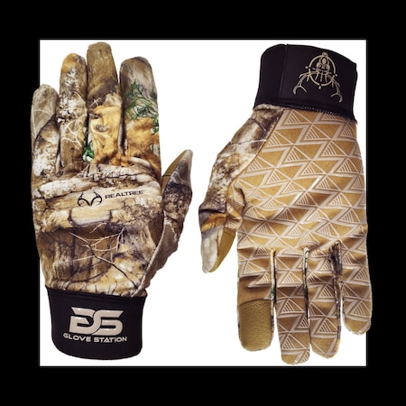 Glove Station Camo Hunting Gloves, Anti-Slip, Touchscreen Tips, For Men & Women, Ideal For Bow & Archery Use. XL HNT023-EDG-XL