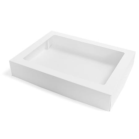 Nashville Wraps Strawberry & Cookie White Window Boxes, 11.625x8.5x2, 50PK SBCB12M