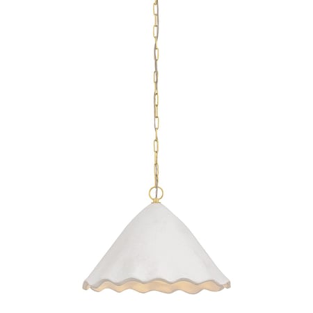 Mitzi 1 Light Celine Semi Flush Aged Brass H1090601S-AGB
