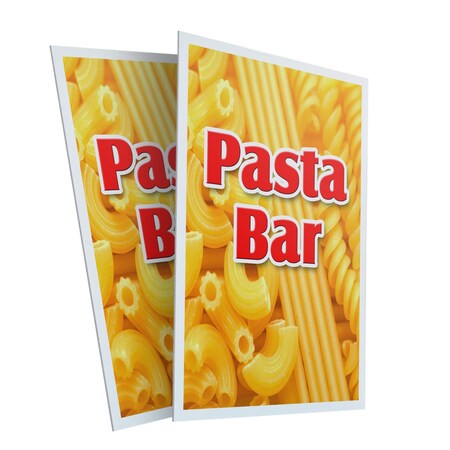 Signmission Pasta Bar, Plastic Signs Only 24 Inch x 36 Inch, Corrugated Plastic, 2PK CSB-2436-2PACK-Pasta Bar