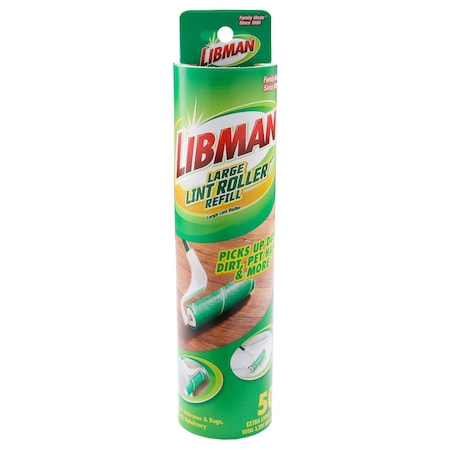 Libman Commercial Extra Wide Lint Roller Refill 1280