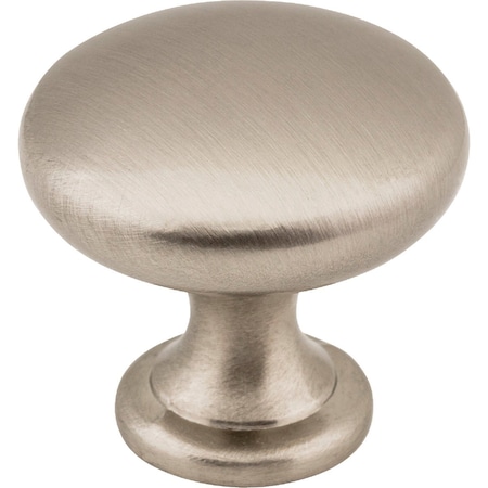 Hardware Resources Elements Madison 1-3/16'' Diameter Satin Nickel Mushroom Knob 3910-SN