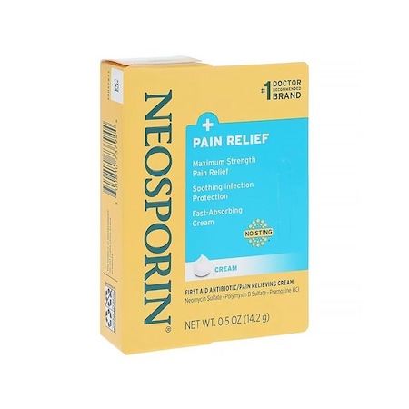 Neosporin Plus Topical Cream, 0.5oz/Tube 5800032