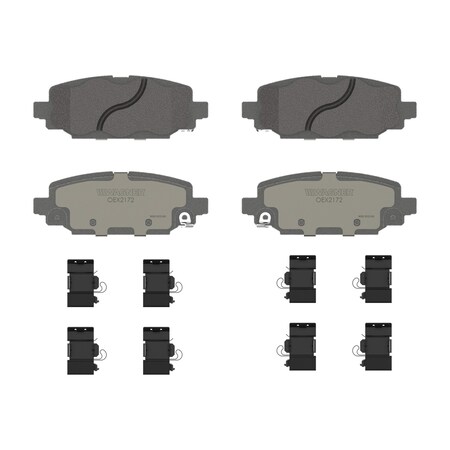 Wagner Brake OEX Rear Disc Brake Pad Set Premium Ceramic, OEX2172