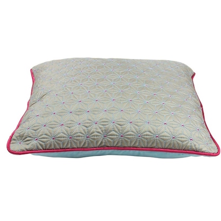 Heritage Lace 14 x 14 in. Pip Studio Quilted Star Pillow Cover, Khaki 51.040.084