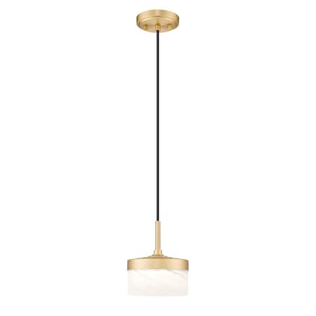 Z-Lite Renaud Modern Gold 1 Light Pendant 827P6-MGLD-LED