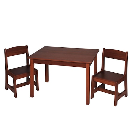 Gift Mark Childrens Rectangle Table with 2 Chair Set - Cherry 3060C
