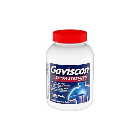 Gaviscon Antacid Chewable Tablets 265mg Original Twist Cap, 100PK 1234915