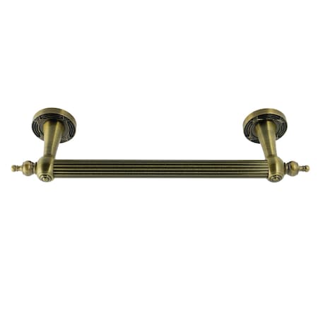 Kingston Brass 12" x 1" O.D. Brass Decorative Grab Bar, Antique Brass DR710123