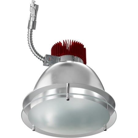 Elco Lighting 8in Drop Glass LED Light Engine Trims, 850lm, 4000K, White E812L0840W2