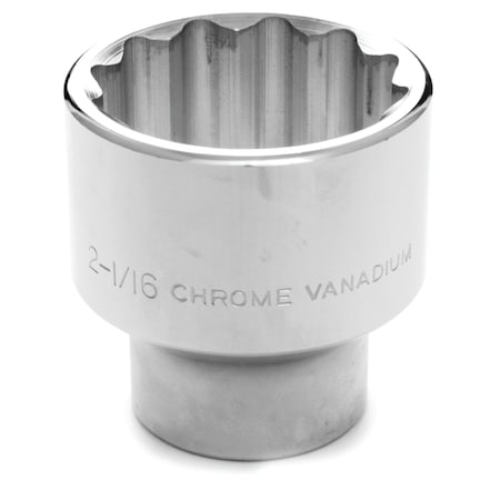 Performance Tool 3/4 in. Dr. 12pt Socket, 2-1/16 in., Chrome Vanadium, Corrosion Resistant W34566