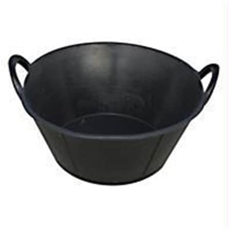 Fly Free Zone Rubber Tub With Handles- Black 6.5 Gallon - DF650D FL2526675