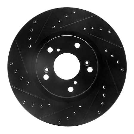 Dynamic Friction Co DFC Brake Rotor - Drilled and Slotted - Black 633-59045L