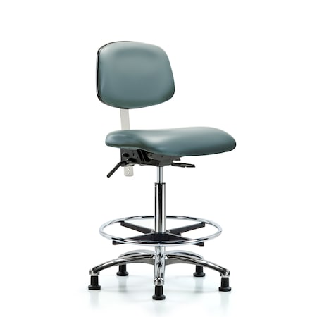 Blue Ridge Ergonomics Vinyl Clean Room Chair BR-NCR-VHBCH-CR-T0-A0-CF-RG-8822