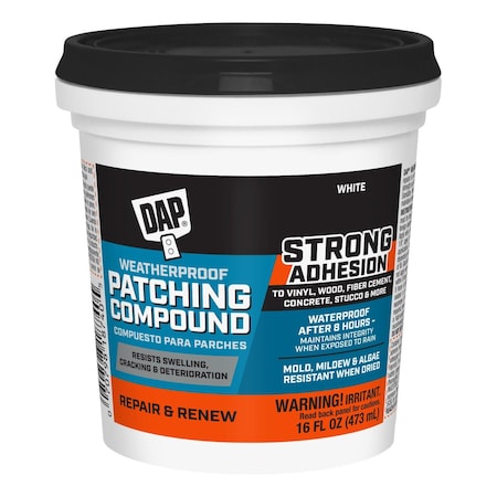 Dap Advanced Exterior Filler, Pail, White, Platinum Patch 7079818741