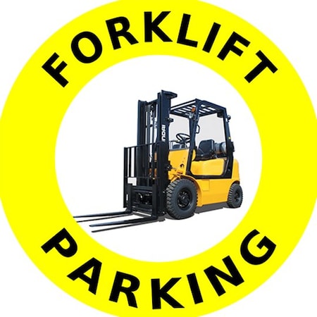 Piprd Forklift Parking Floor Sign, 48" STFLP48