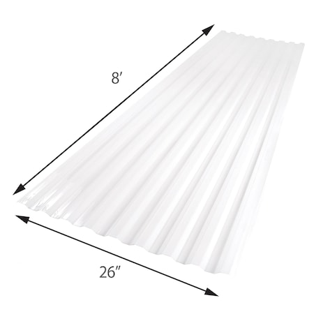 Suntuf Polycarbonate 96 in L x 26 in W x 0.032 in Thick 101890