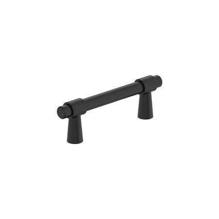 Amerock Destine 3 inch 76mm Center-to-Center Matte Black Cabinet Pull BP37370FB