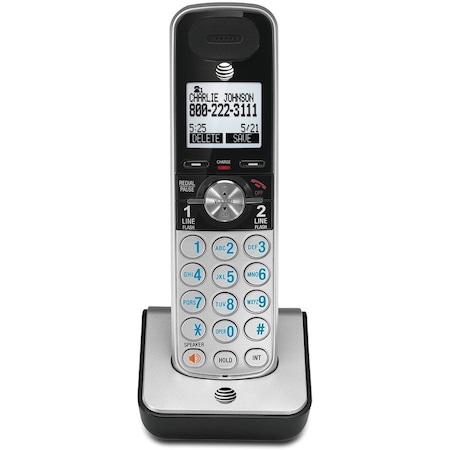 Att AT&T TL88002 Accessory Handset for AT&T TL88102 - Cordless - Silver, Black TL88002