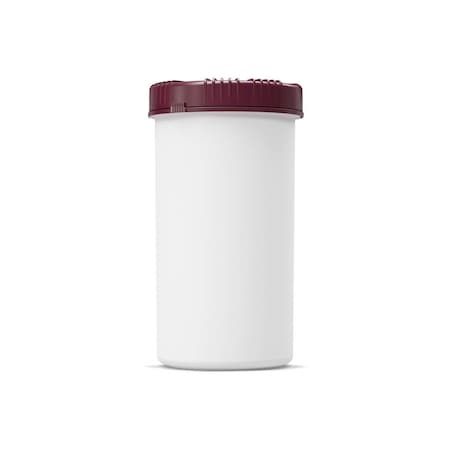 Curtec Packo Jar, HDPE, 1300 ml, White W/Red Lid 4313-98-004