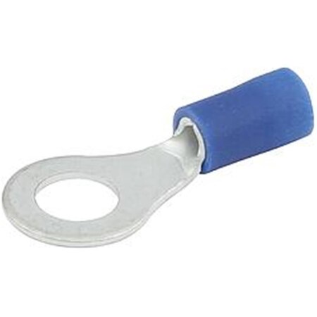 Allstar Performance 16-14 Gauge Insulated Ring Terminal with 0.25 in. Hole, Blue, 20PK ALL76044